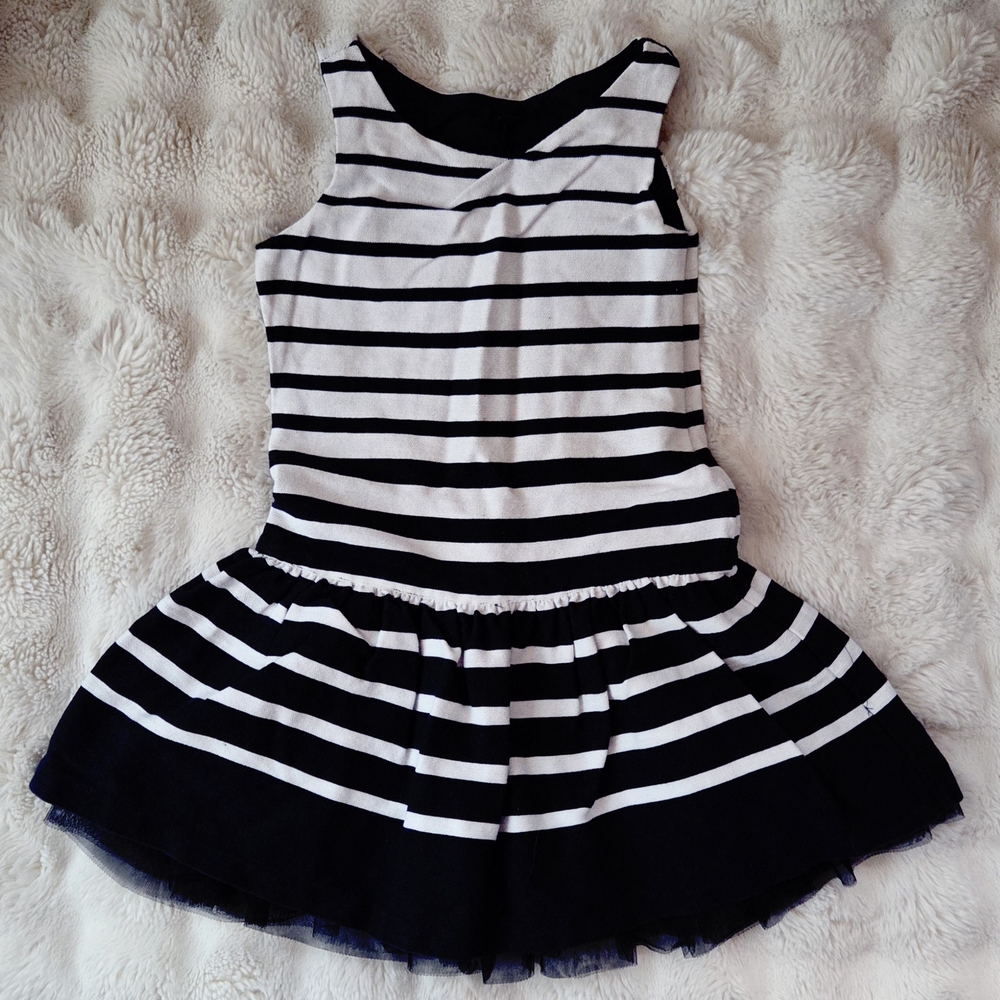 GAP Kids Navy and White Striped Dress